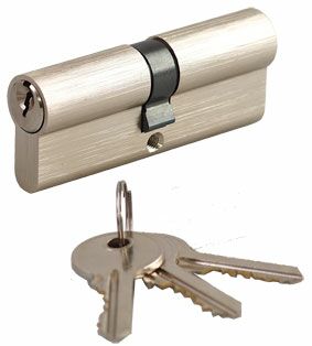 Цилиндр профильный 35/45, никель матовый. Рис. 2 Цилиндр профильный 35/45, никель матовый. Рис. 2