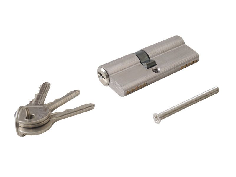 Цилиндр профильный 35/45, никель матовый. Рис. 1