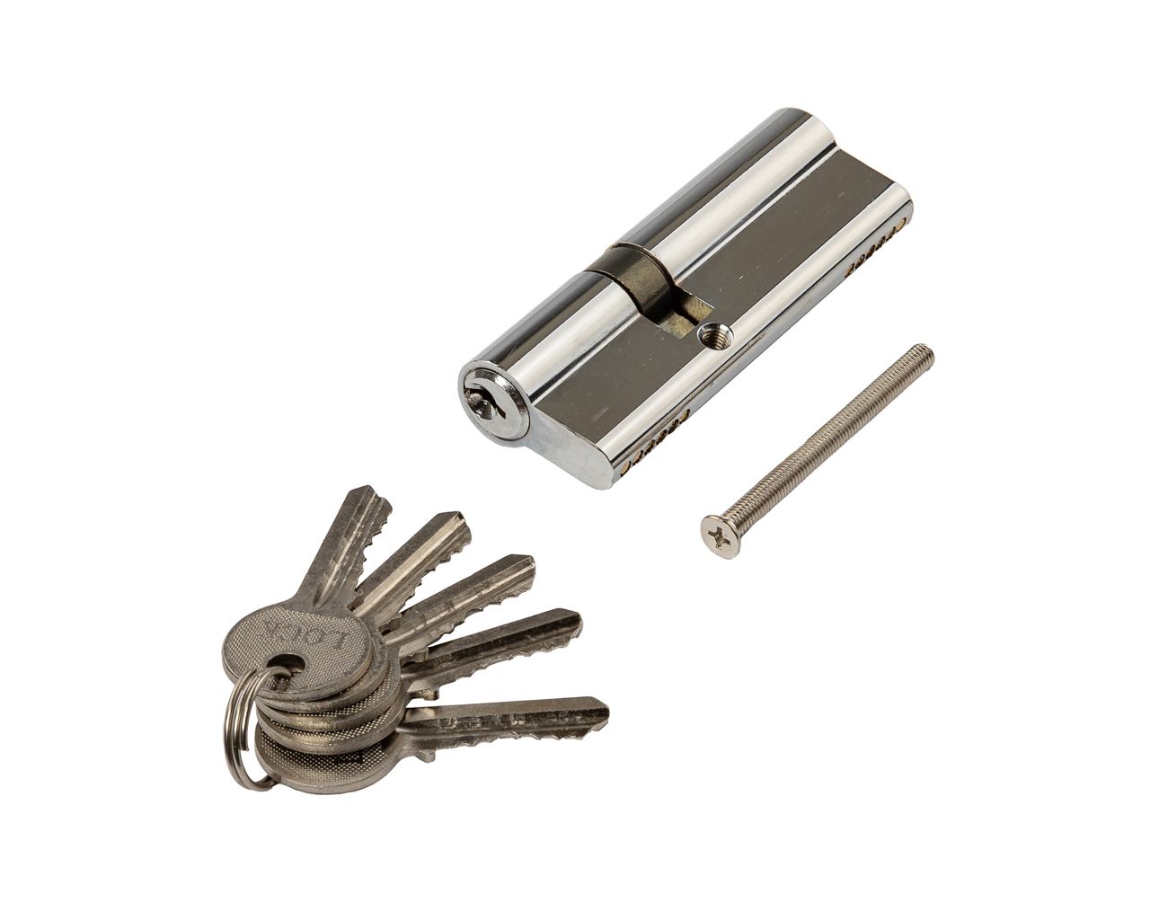 Цилиндр профильный 35/55, алю, 5 ключей. Рис. 1