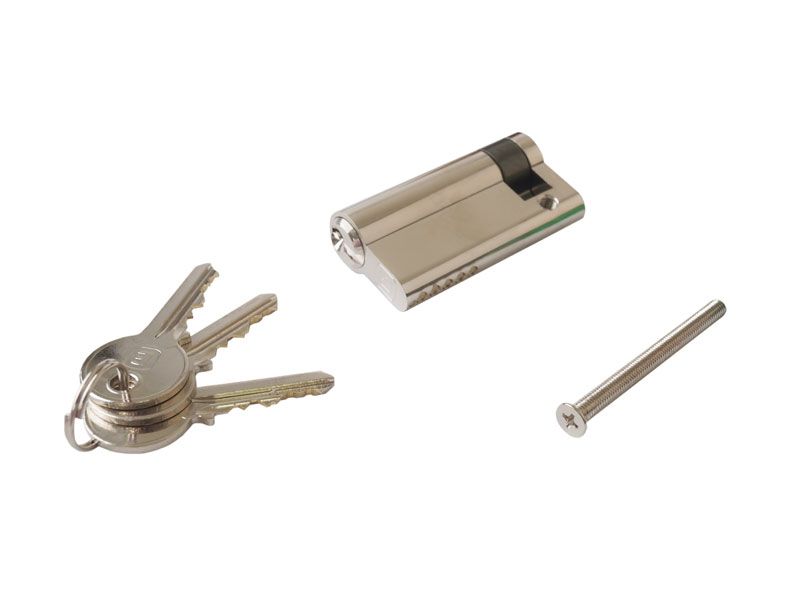 Цилиндр профильный ELEMENTIS 10/50, никелированный. Рис. 1 Цилиндр профильный ELEMENTIS 10/50, никелированный. Рис. 1