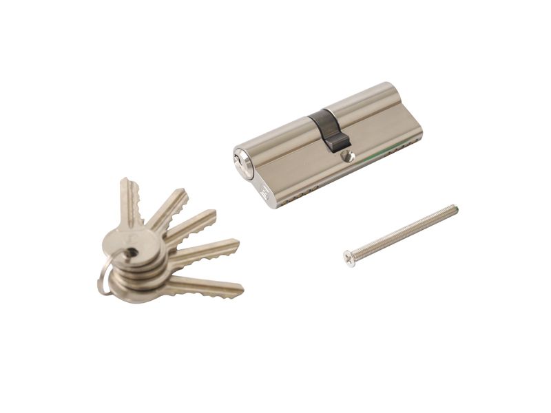 Цилиндр профильный ELEMENTIS 35/45, 5 ключей, никелированный. Рис. 1 Цилиндр профильный ELEMENTIS 35/45, 5 ключей, никелированный. Рис. 1