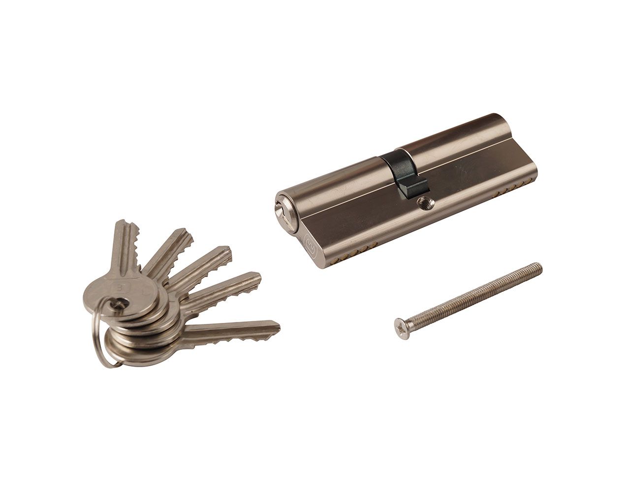 Цилиндр профильный ELEMENTIS 45/50, 5 ключей, никелированный. Рис. 1 Цилиндр профильный ELEMENTIS 45/50, 5 ключей, никелированный. Рис. 1