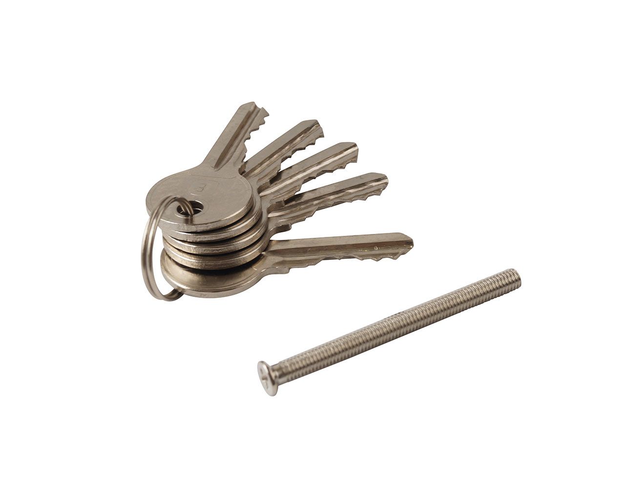 Цилиндр профильный ELEMENTIS 45/55, 5 ключей, никелированный. Рис. 2