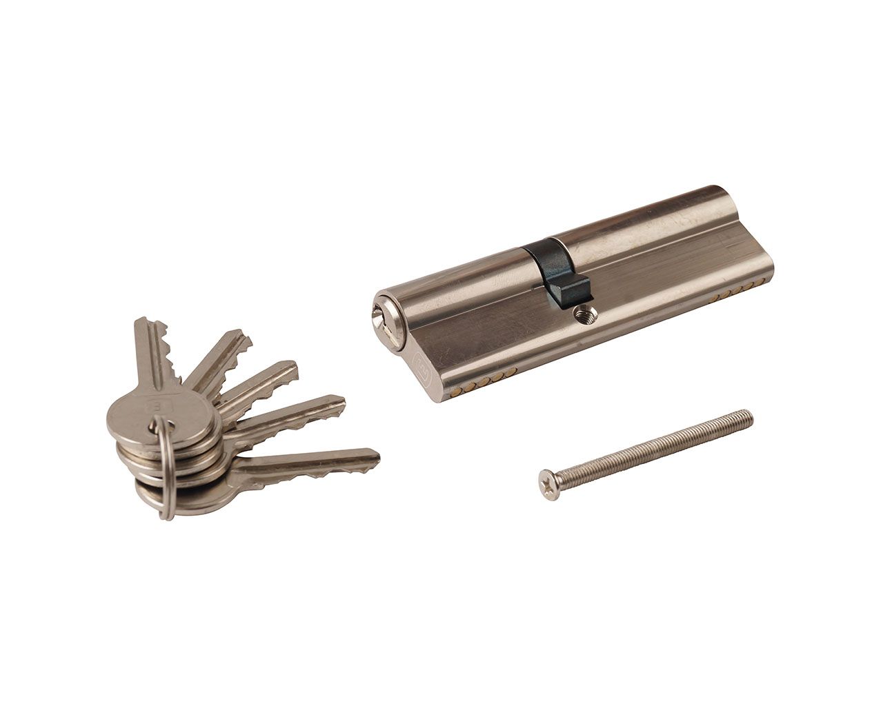 Цилиндр профильный ELEMENTIS 45/60, 5 ключей, никелированный. Рис. 1