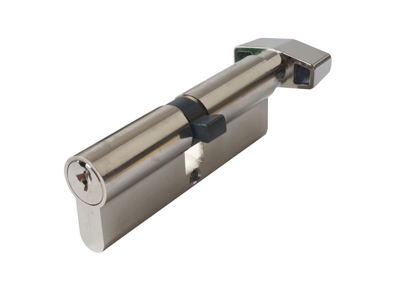 Цилиндр профильный MAXBAR с плоской ручкой CVG/K 45(ручка)/45 (ключ),никелированный. Рис. 3