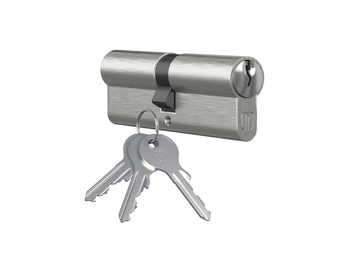 Цилиндр профильный Medos 35/35, никелированный. Рис. 1