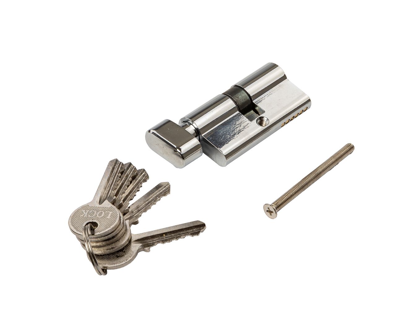 Цилиндр профильный с ручкой 30 (ключ)/30(ручка овальная 28мм), алю, 5 ключей. Рис. 2