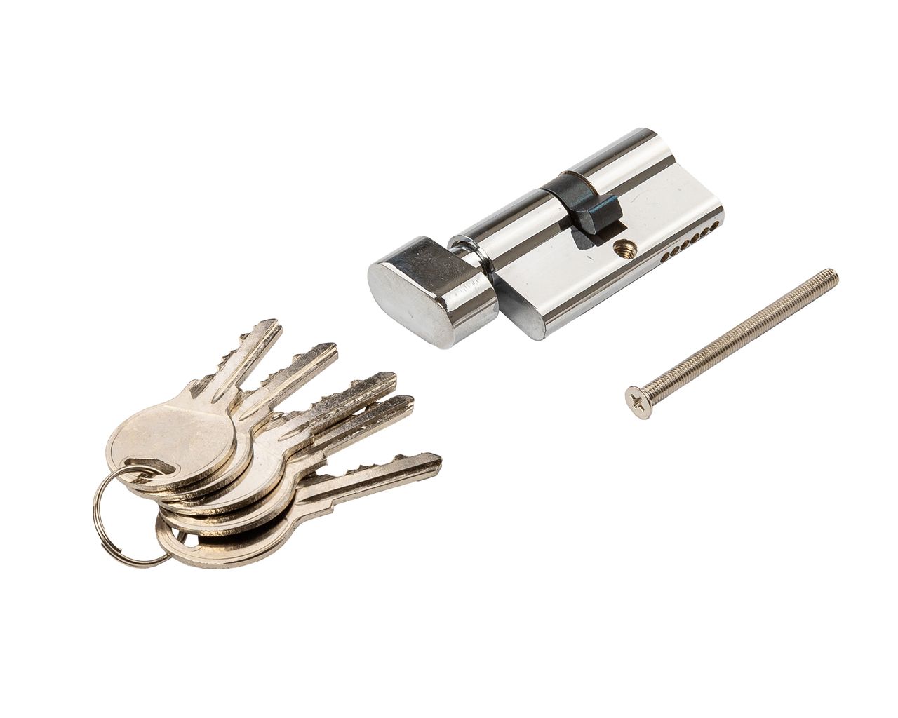 Цилиндр профильный с ручкой 30(ключ) / 30(ручка овальная 28мм) ЦАМ 5 ключей. Рис. 1 Цилиндр профильный с ручкой 30(ключ) / 30(ручка овальная 28мм) ЦАМ 5 ключей. Рис. 1