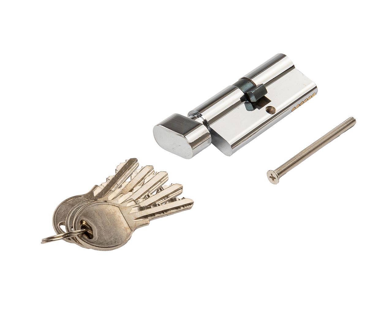 Цилиндр профильный с ручкой 35(ключ)/35(ручка овальная 28мм), ЦАМ 5 ключей. Рис. 1