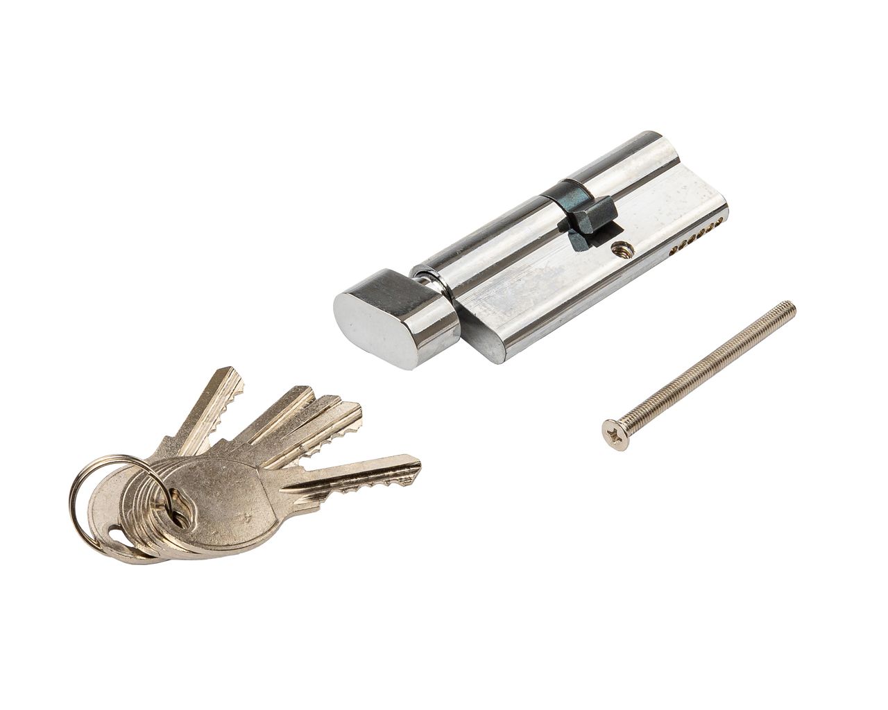 Цилиндр профильный с ручкой 35(ключ)/45(ручка овальная 28мм), ЦАМ 5 ключей. Рис. 1 Цилиндр профильный с ручкой 35(ключ)/45(ручка овальная 28мм), ЦАМ 5 ключей. Рис. 1