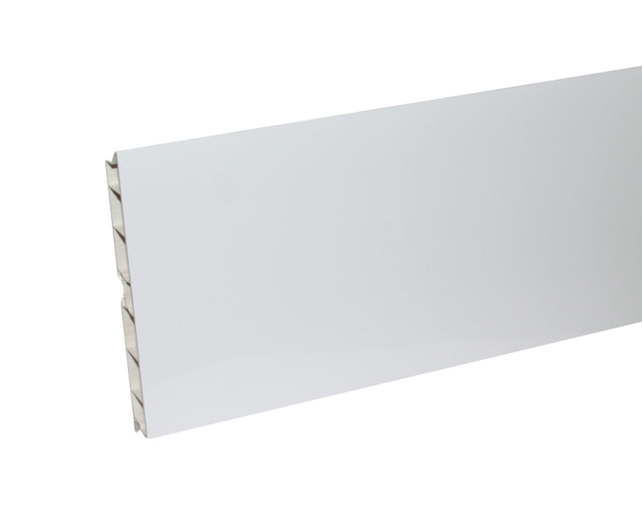 Цоколь кухонный ПВХ Белый глянец H=150мм L=4м FIRMAX. Рис. 1