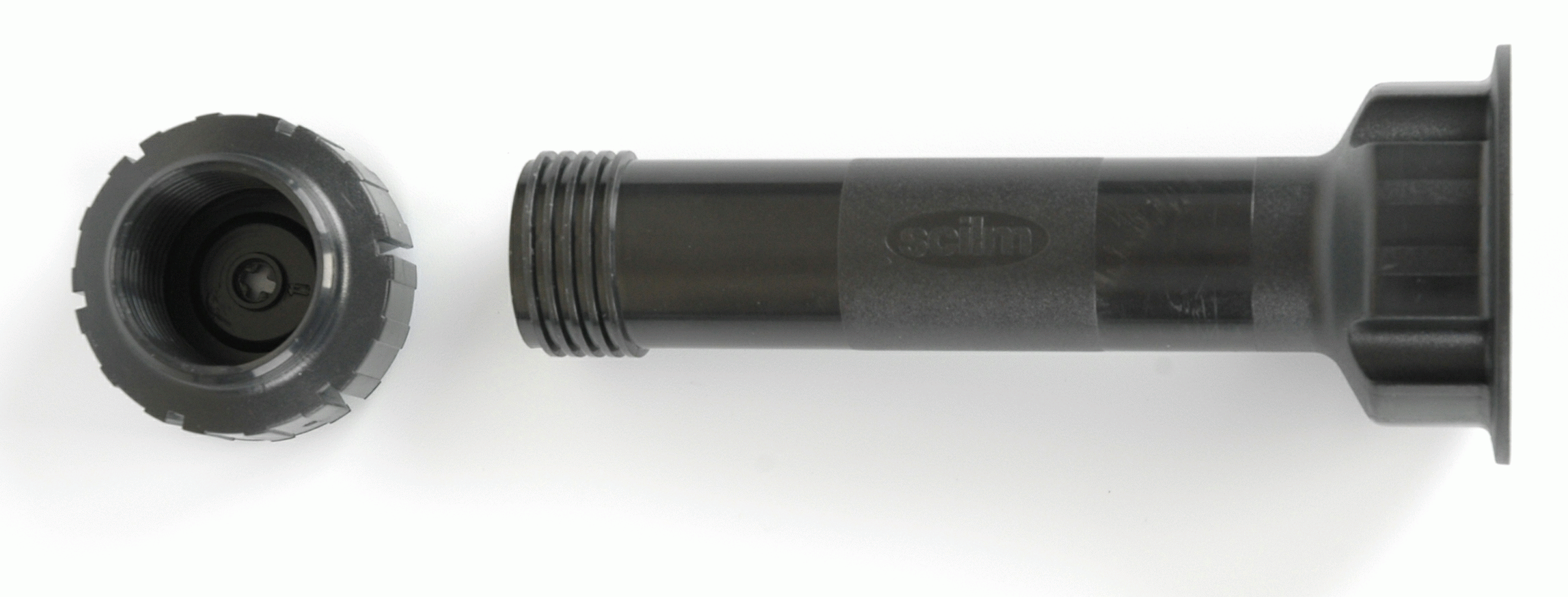 Цокольная ножка, H=100 мм, пластик, черный. Рис. 2