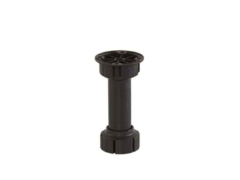 Цокольная ножка, H=120 мм, пластик, черный. Рис. 1 Цокольная ножка, H=120 мм, пластик, черный. Рис. 1