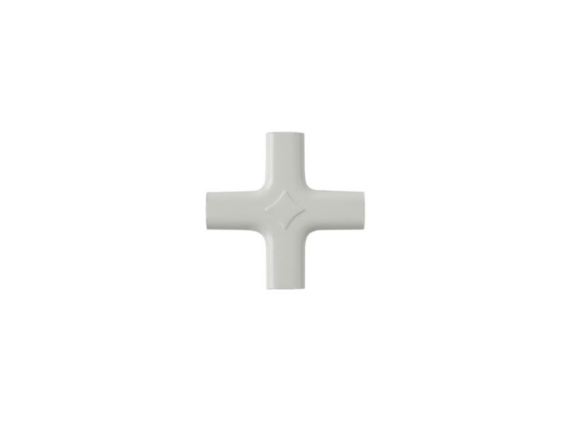 Накладка декоративная крестовая Germanella белая