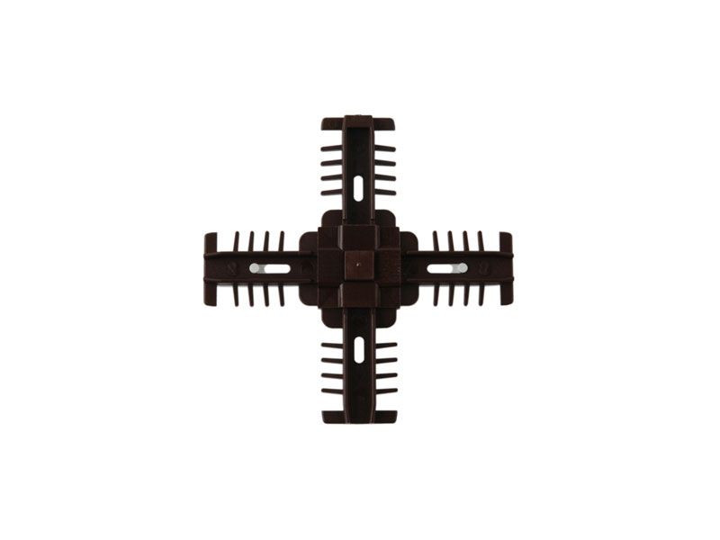 Соединение декоративное крестовое Isabel 18мм коричневое. Рис. 1 Соединение декоративное крестовое Isabel 18мм коричневое. Рис. 1