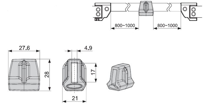 Держатель штанги соединительной HS. Рис. 2