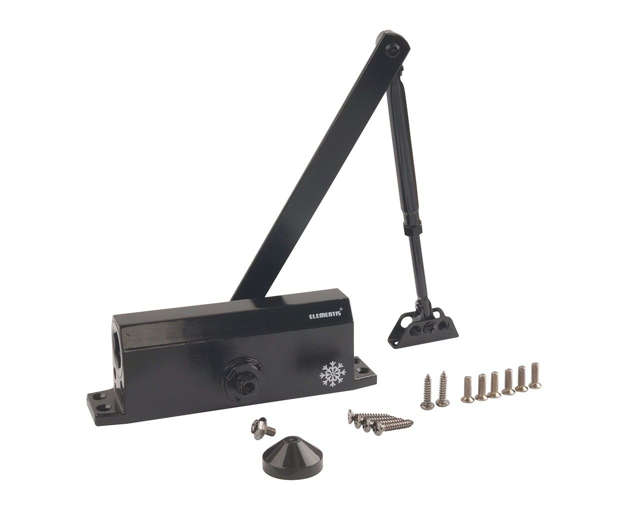 Доводчик Elementis 604 EN4/5, Черный RAL9005. Рис. 1