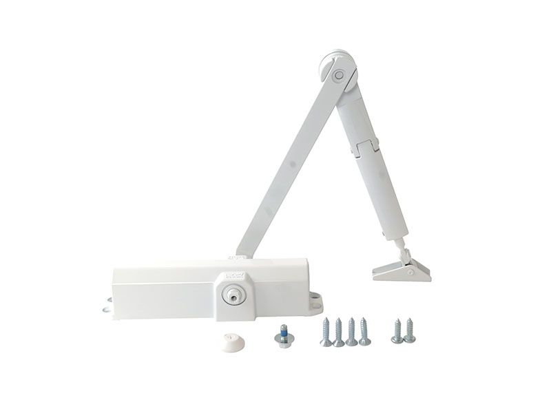 Доводчик dormakaba  TS-Compakt с фиксацией Size2/3/4 с тягой, Белый RAL9016. Рис. 1