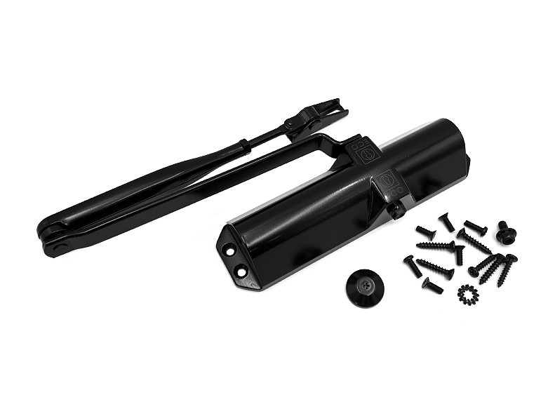 Доводчик ECO Schulte TS-10D EN2/3/4, с тягой, Серебро RAL9006. Рис. 1 Доводчик ECO Schulte TS-10D EN2/3/4, с тягой, Серебро RAL9006. Рис. 1