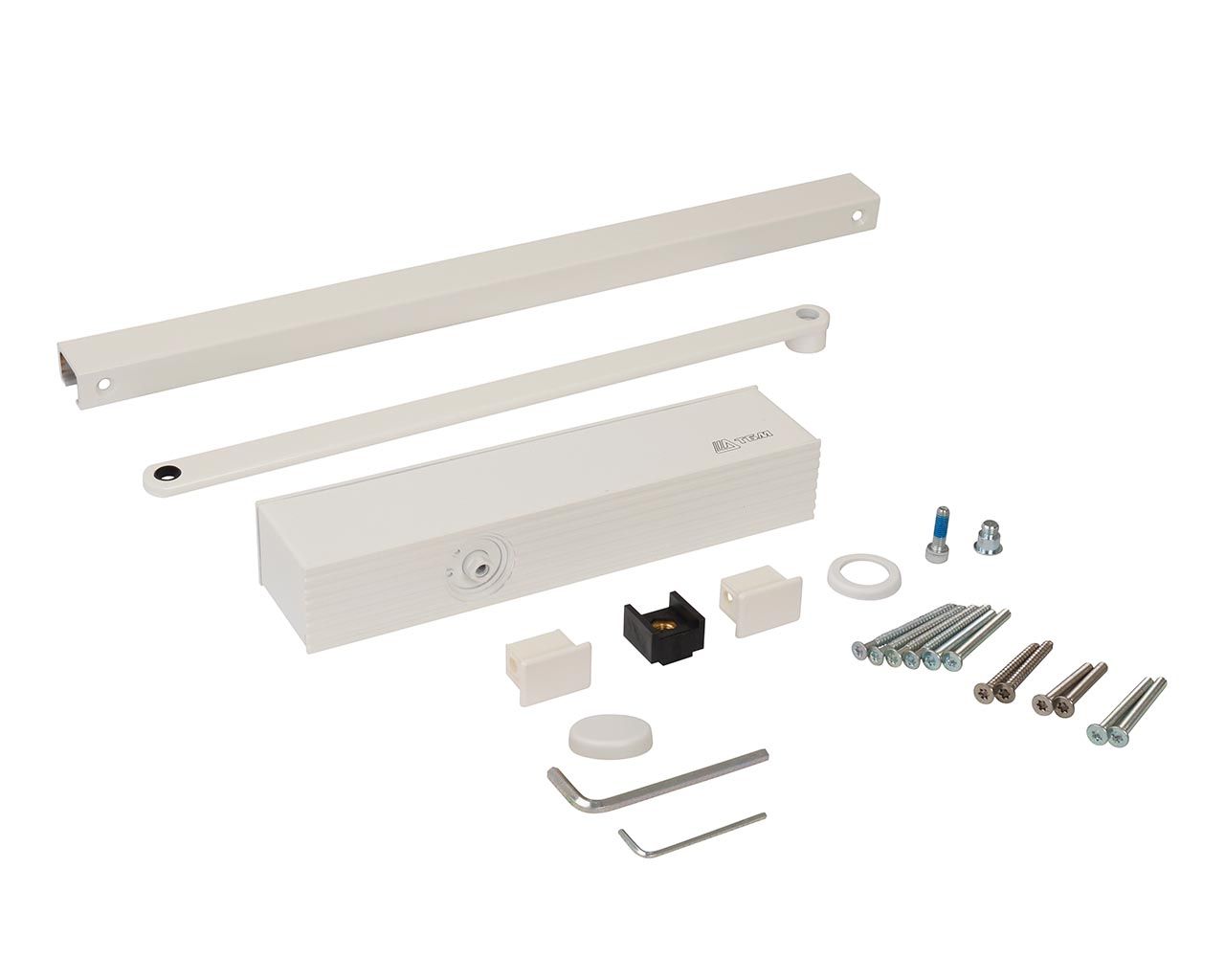 Доводчик ECO Schulte TS-31 EN1-3, со скользящей тягой, Белый RAL9016. Рис. 3