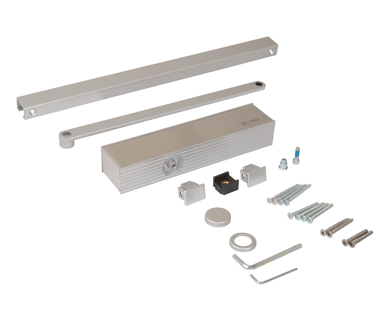 Доводчик ECO Schulte TS-31 EN1-3, со скользящей тягой, Серебро RAL9006. Рис. 3