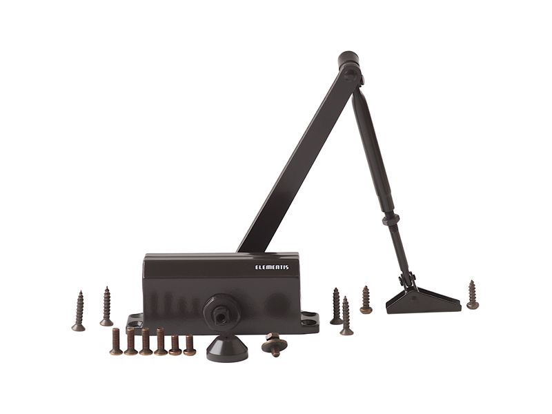 Доводчик Elementis 602 EN2 Коричневый RAL8019. Рис. 1 Доводчик Elementis 602 EN2 Коричневый RAL8019. Рис. 1