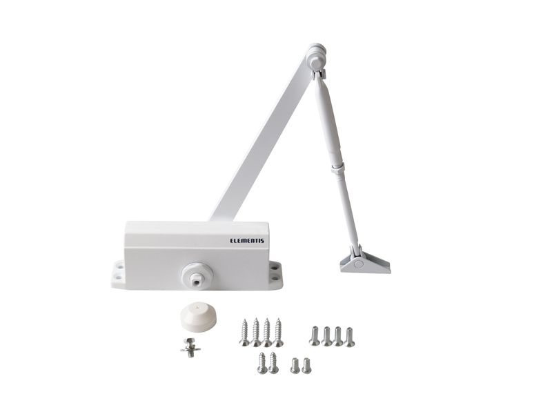 Доводчик Elementis 603 EN3/4 с фиксацией Белый RAL9016. Рис. 1