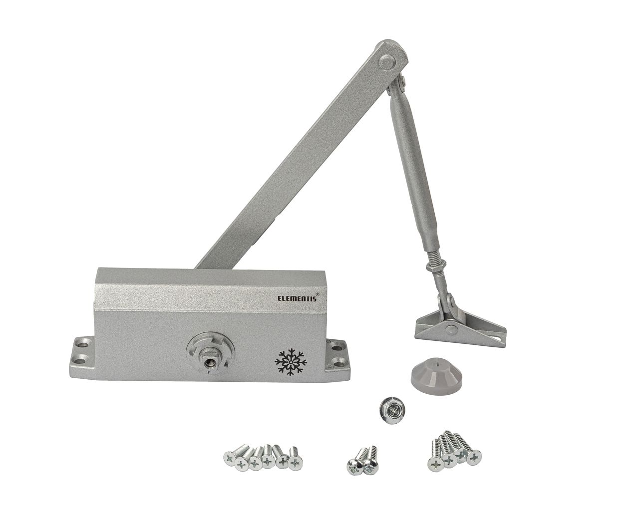 Доводчик Elementis 603 EN3/4 с фиксацией Серебристый RAL9006. Рис. 1 Доводчик Elementis 603 EN3/4 с фиксацией Серебристый RAL9006. Рис. 1