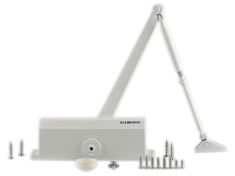Доводчик Elementis 604, EN4 Белый RAL9016. Рис. 1