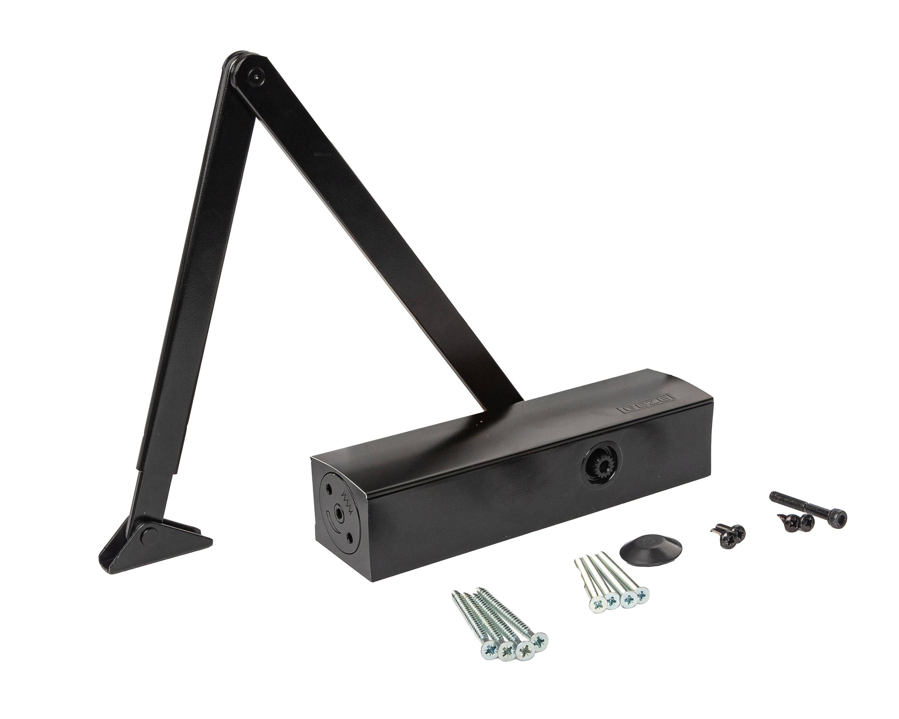 Доводчик GEZE TS 2000 NV BC EN 2-4, size 5, тяга в комплекте, черный. Рис. 3