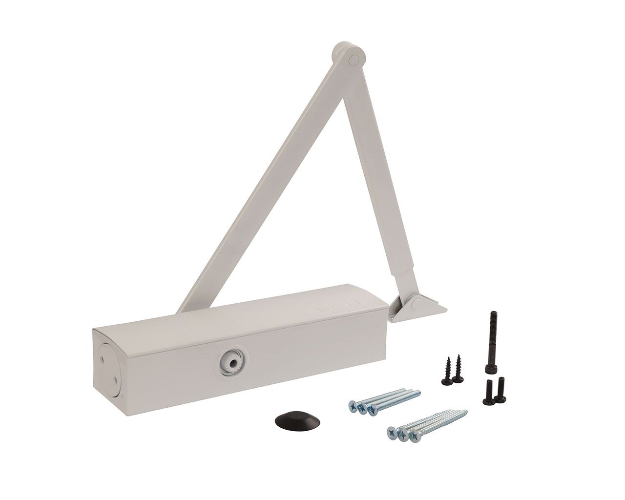 Доводчик GEZE TS 2000 NV BC EN 2-4, size 5, тяга в комплекте, белый. Рис. 1 Доводчик GEZE TS 2000 NV BC EN 2-4, size 5, тяга в комплекте, белый. Рис. 1