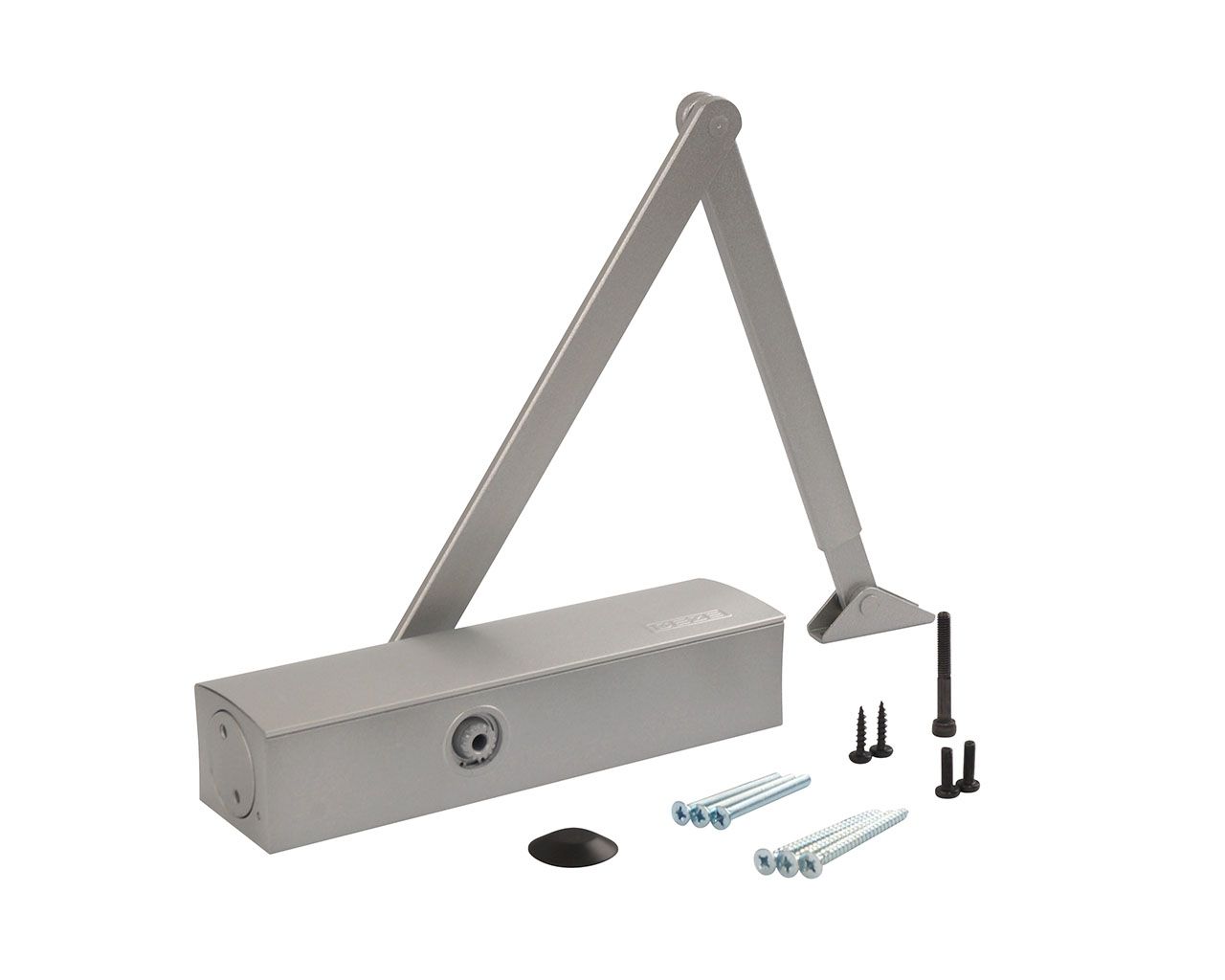 Доводчик GEZE TS 2000 NV BC EN 2-4, size 5, тяга в комплекте, cеребристый. Рис. 1 Доводчик GEZE TS 2000 NV BC EN 2-4, size 5, тяга в комплекте, cеребристый. Рис. 1