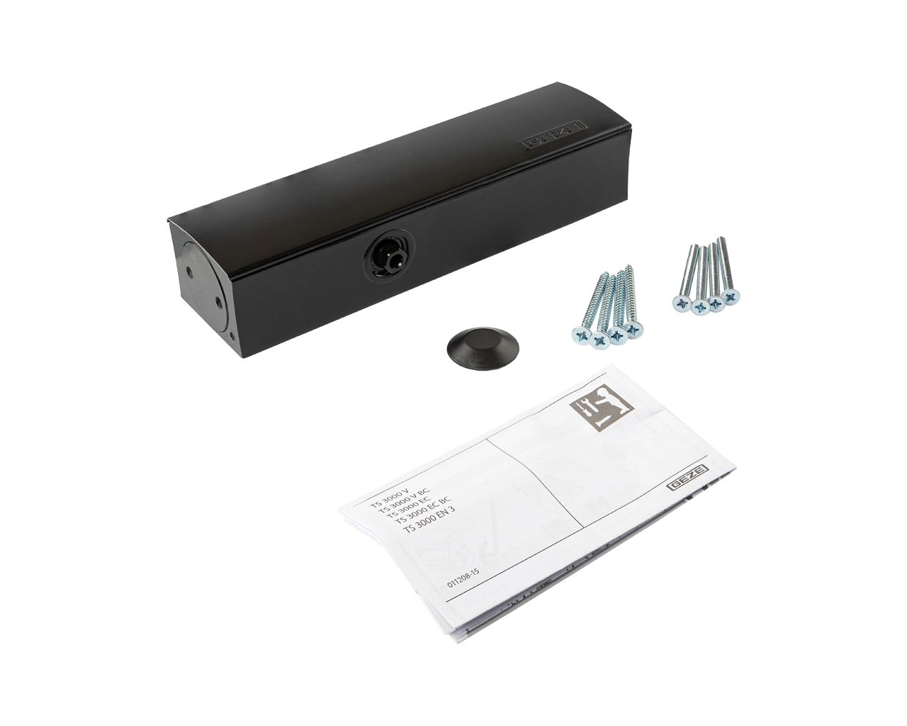 Доводчик GEZE TS 3000 V EN1-4, без тяги, Черный. Рис. 1