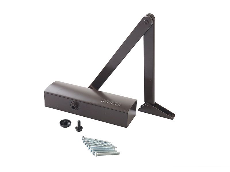 Доводчик дверной Geze TS 1500 с тягой, Коричневый. Рис. 3