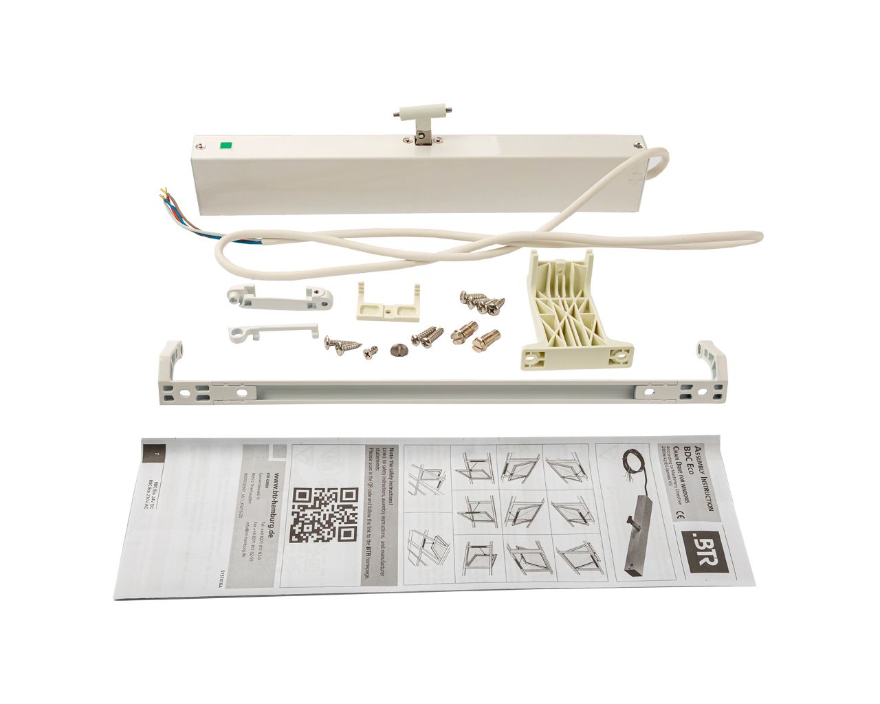 Электропривод цепной оконный BDC Eco, Syncro, с консолями, 24В, белый. Рис. 3