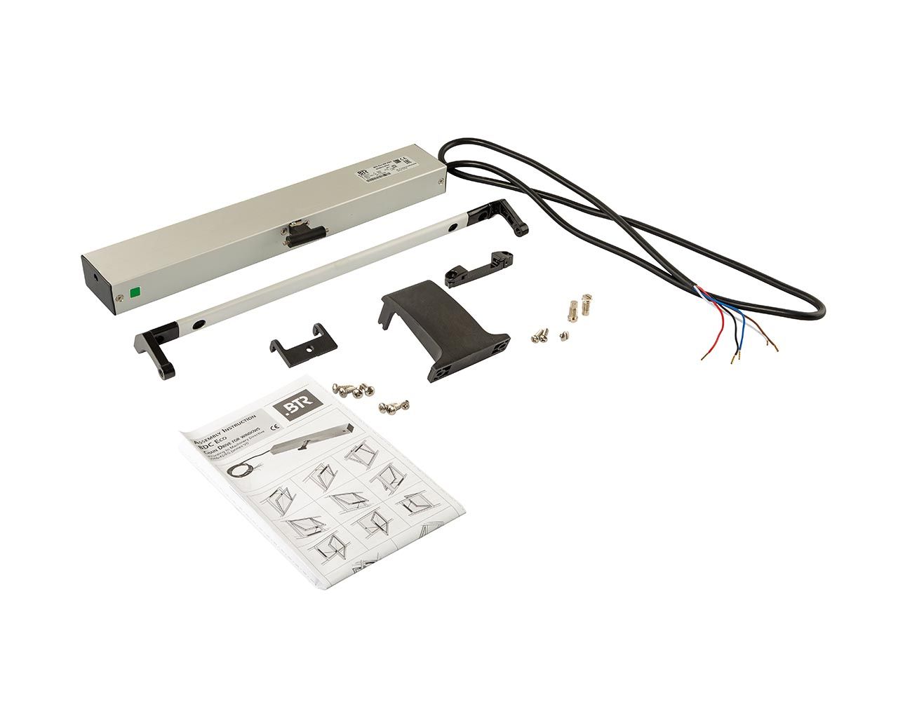 Электропривод цепной оконный BDC Eco, Syncro, с консолями, 230В, серебристый. Рис. 1 Электропривод цепной оконный BDC Eco, Syncro, с консолями, 230В, серебристый. Рис. 1