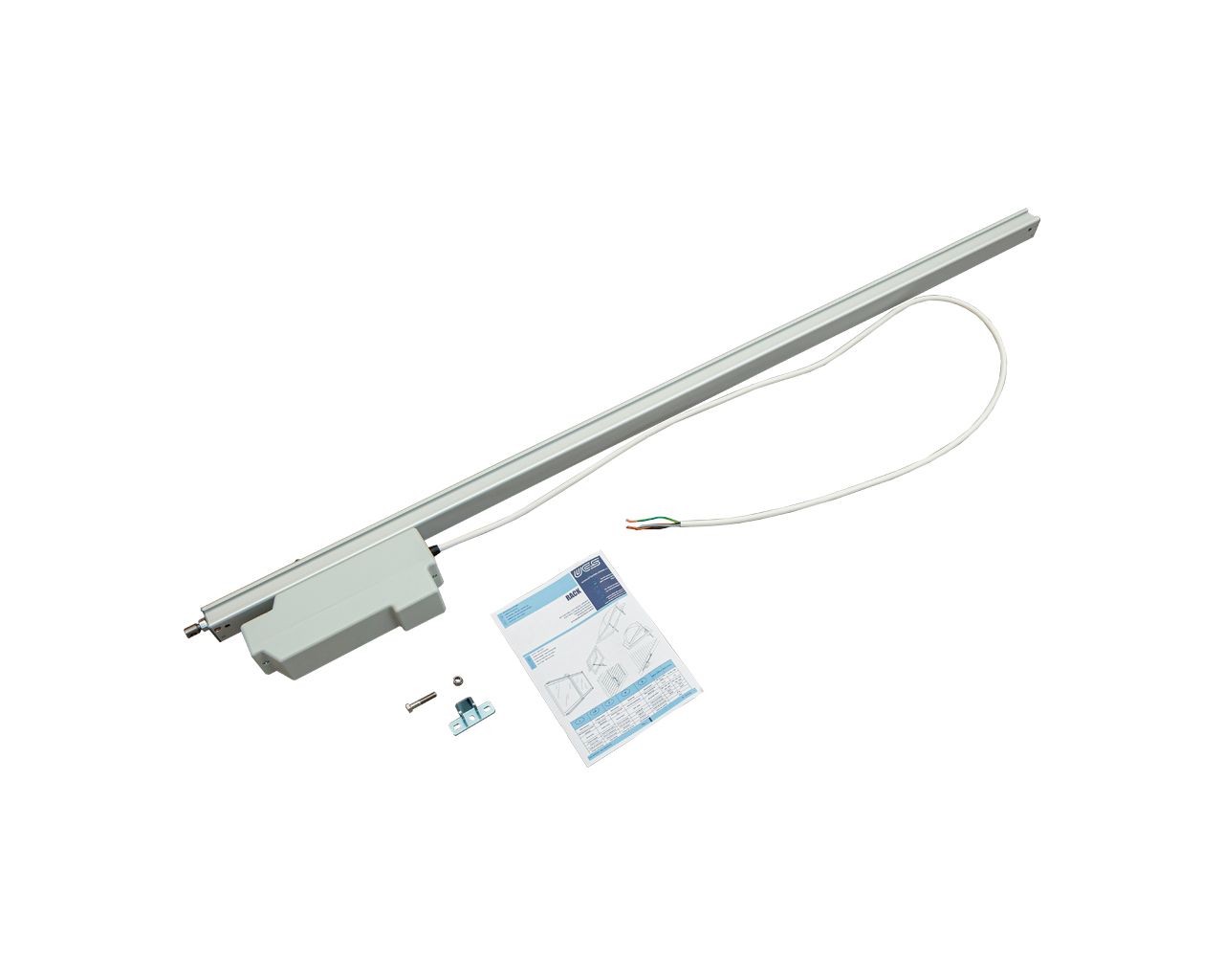 Электропривод реечный RACK, 230В, 1000мм, серебро. Рис. 1 Электропривод реечный RACK, 230В, 1000мм, серебро. Рис. 1