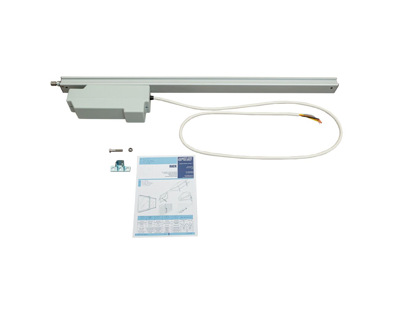Электропривод реечный RACK, 230В, 550мм, серебро. Рис. 2 Электропривод реечный RACK, 230В, 550мм, серебро. Рис. 2