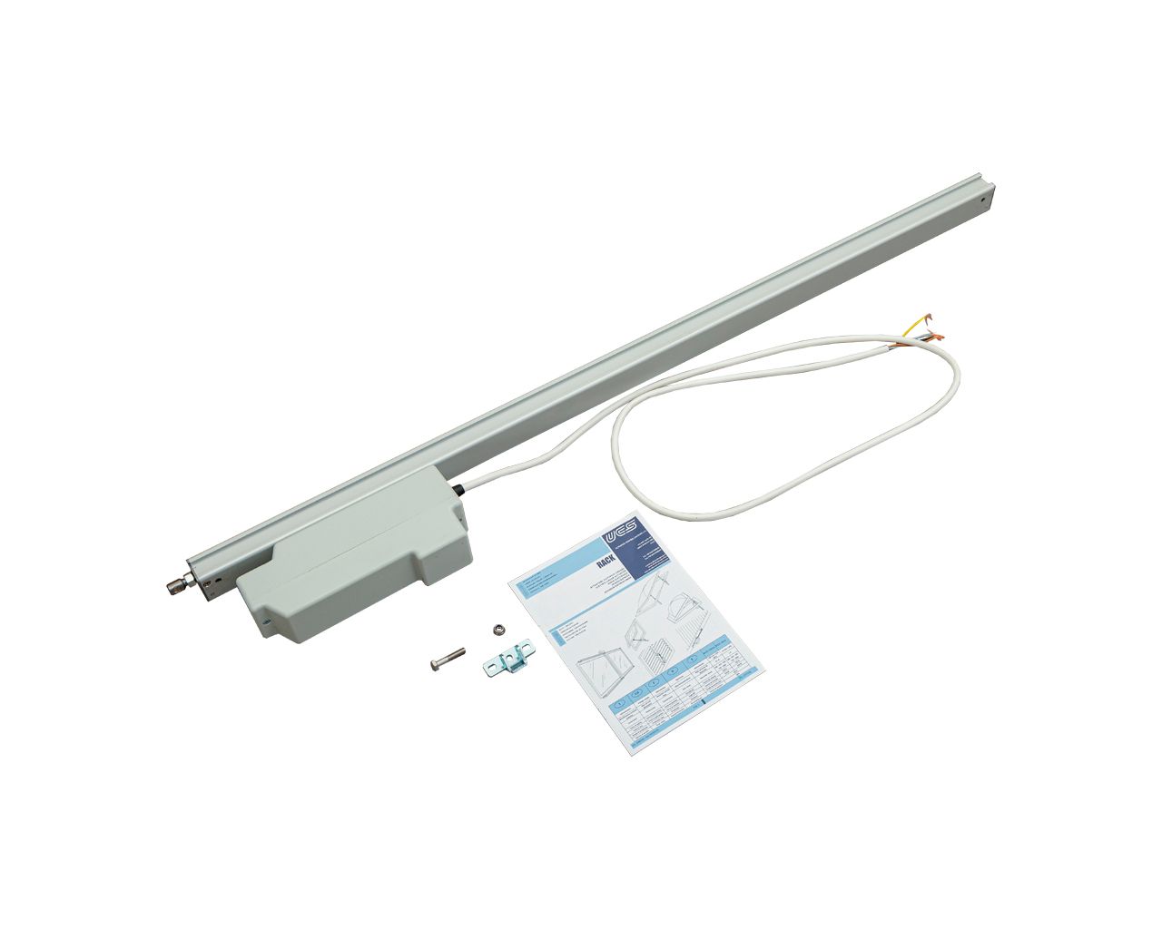 Электропривод реечный RACK, 230В, 750мм, серебро. Рис. 1