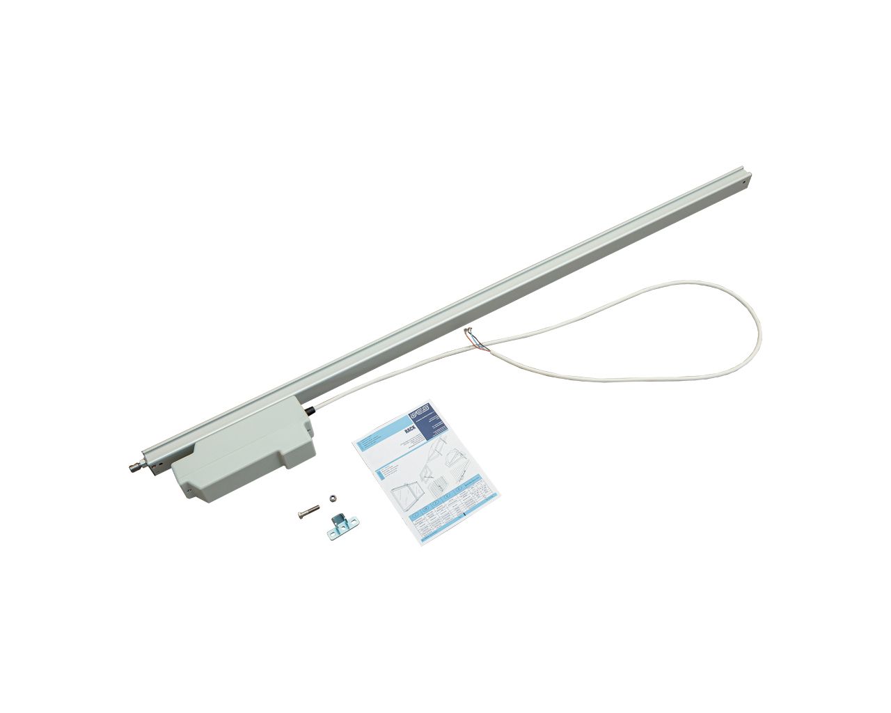 Электропривод реечный RACK, 24В, 1000мм, серебро. Рис. 1 Электропривод реечный RACK, 24В, 1000мм, серебро. Рис. 1