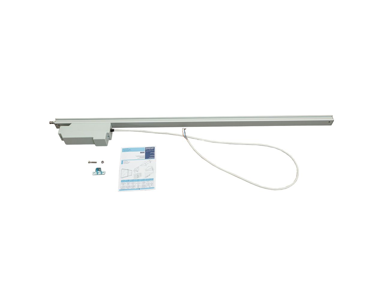 Электропривод реечный RACK, 24В, 1000мм, серебро. Рис. 2