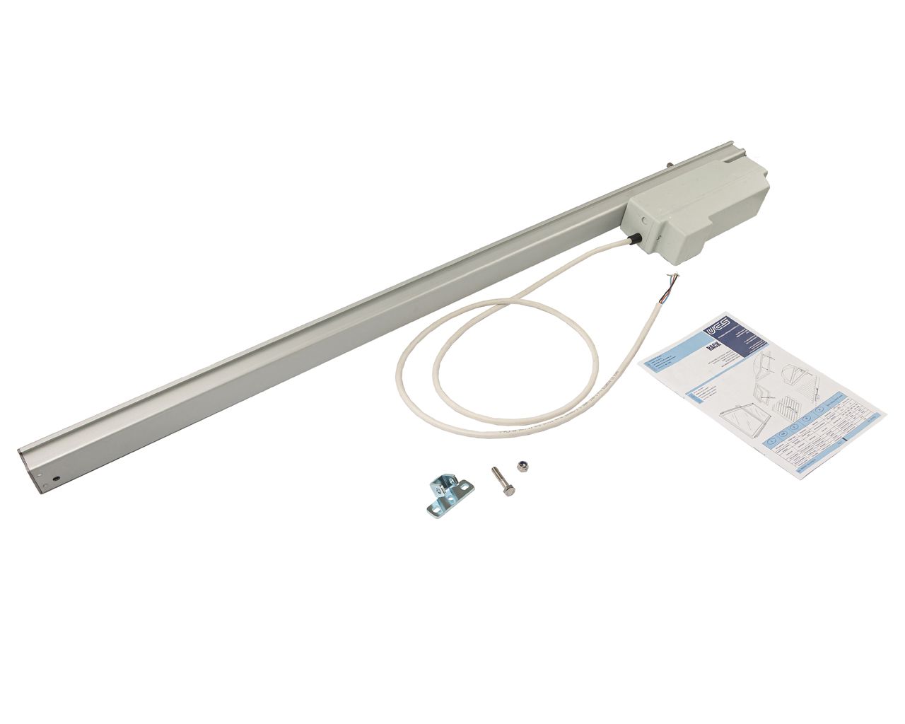 Электропривод реечный RACK, 24В, 750мм, серебро. Рис. 1 Электропривод реечный RACK, 24В, 750мм, серебро. Рис. 1