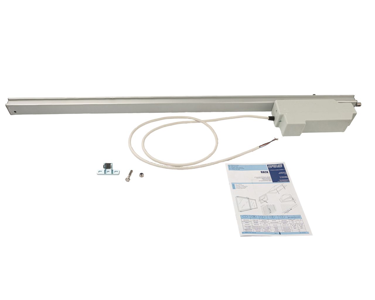 Электропривод реечный RACK, 24В, 750мм, серебро. Рис. 2