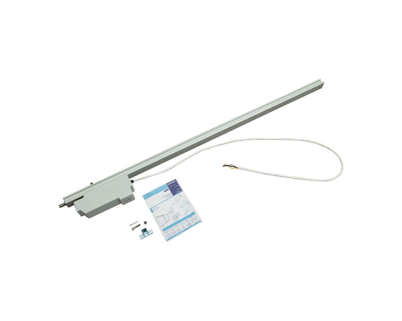 Электропривод вспомогательный реечный RACK, 230В, 1000мм, серебро. Рис. 1