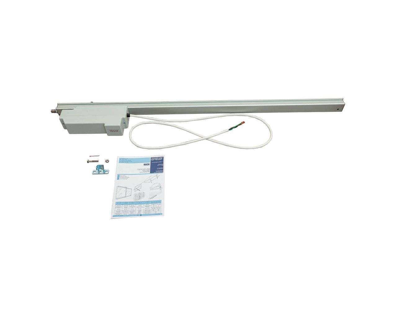 Электропривод вспомогательный реечный RACK, 230В, 750мм, серебро. Рис. 2