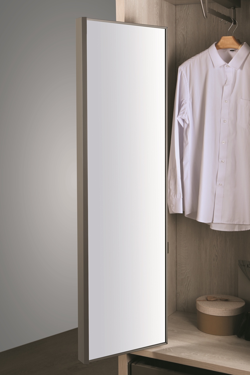 FIRMAX Поворотно-выдвижное зеркало, 352х61х1200 (ШхГхВ), черный. Рис. 2