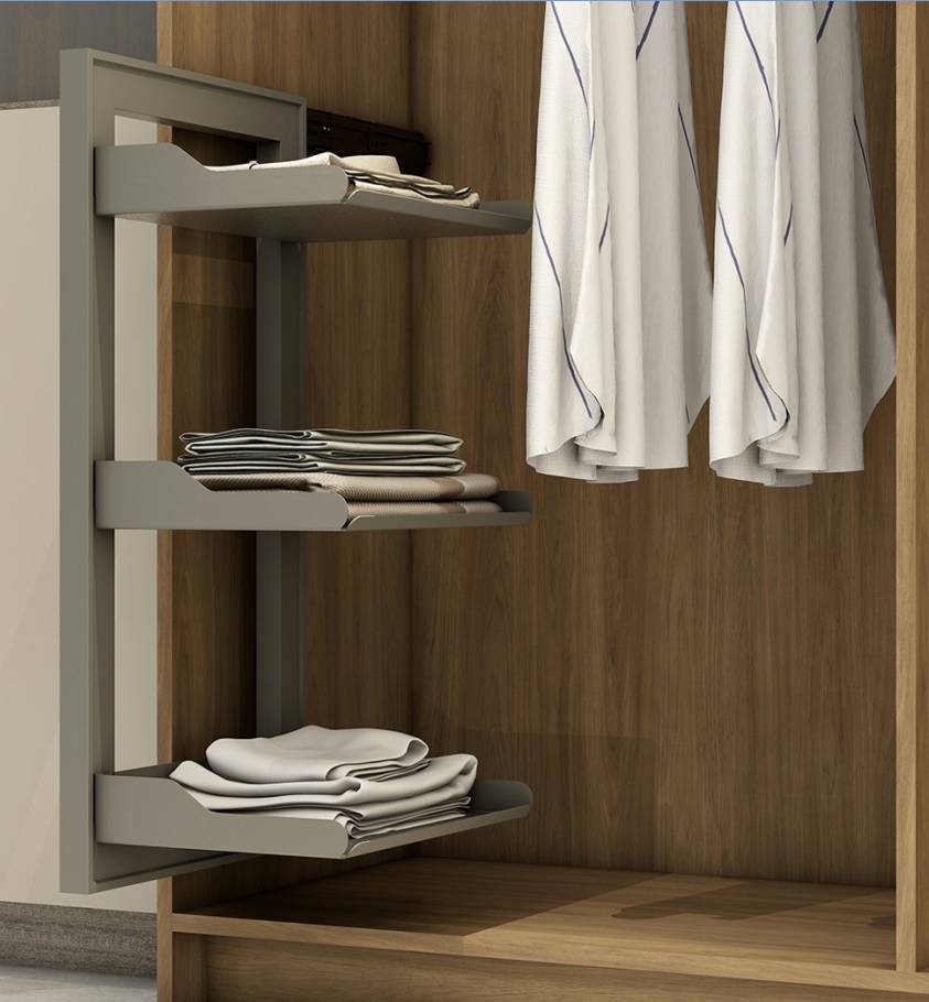 FIRMAX Рамка с боковым креплением, 3 полки 323х410х766 (ШхГхВ), серый