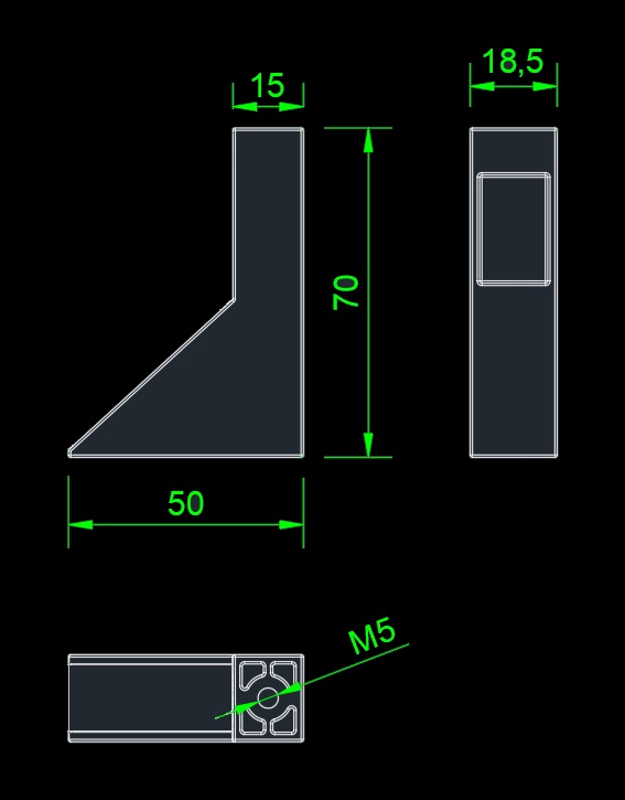 FIRMAX Штангодержатель потолочный для прямоугольной штанги, серый. Рис. 2