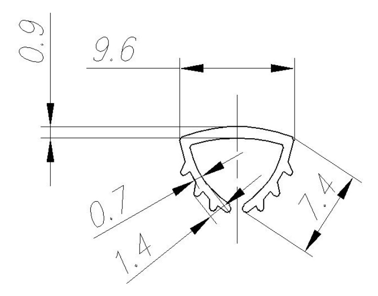 FIRMAX Уплотнитель ПВХ под вставку 8 мм, бесцветный. Рис. 2