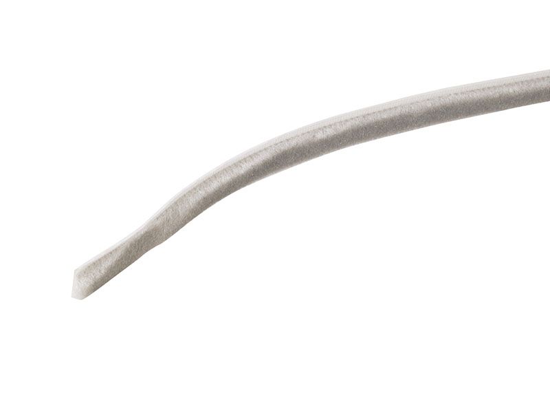 Уплотнитель щеточный самоклеящийся, FIRMAX, 9х6мм, серебристый. Рис. 1